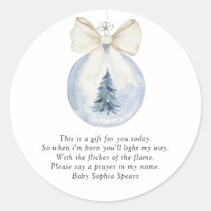Adesivo Brinquedo de bola de árvore em aquarela - Orações 