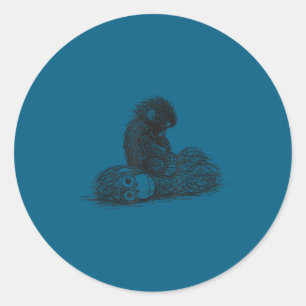 Adesivo Brinquedo de pelúcia de macaco bebê soco