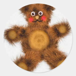 Adesivo Brinquedo Urso de Pelúcia Fofo para Chás de Bebê