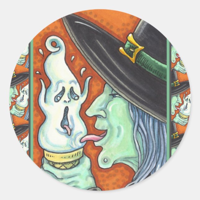 ADESIVO BRISAS COMENDO GRITANDO CONE DE SORVETE, HALLOWEEN (Frente)
