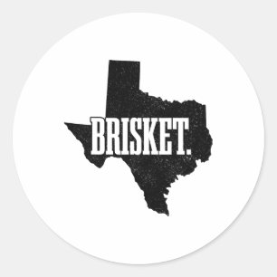 Adesivo Brisket Texas State Map Prid Byrbecue Grill G