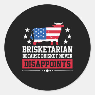 Adesivo Brisketarian Porque Brisket Nunca Descarta Churras