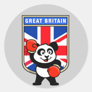 Adesivo British Boxing Panda