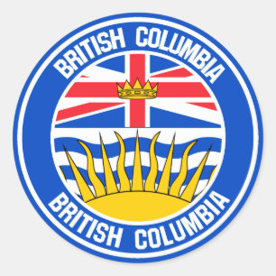 Adesivo British Columbia Round Emblem