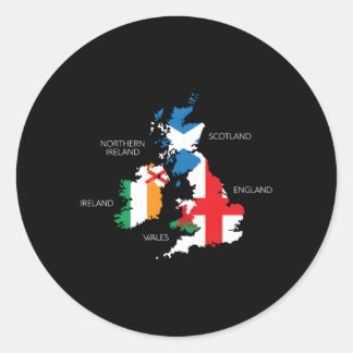 Adesivo British Isles Sea Ireland Scotland Wales England M