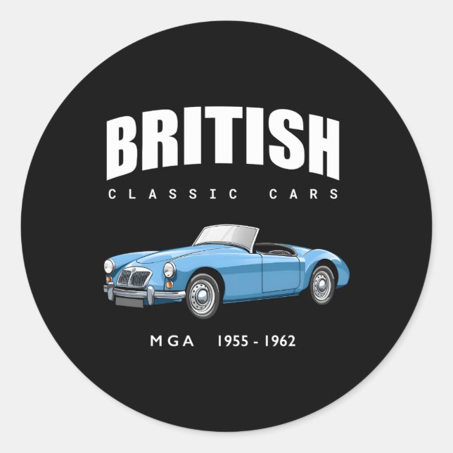Adesivo British Sports Car Mg Mga (Frente)