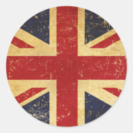 Adesivo British Union Jack Flag Vintage