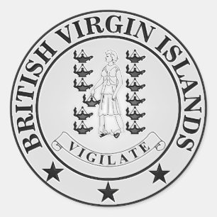 Adesivo British Virgin Islands Round Emblem