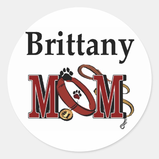 Adesivo Brittany Dog MOM (Frente)