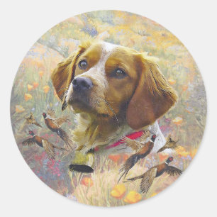 Adesivo Brittany Spaniel Art ,