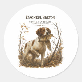 Adesivo Brittany Spaniel – Caça à Galinhola Arte