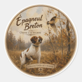 Adesivo Brittany Spaniel e narceja 