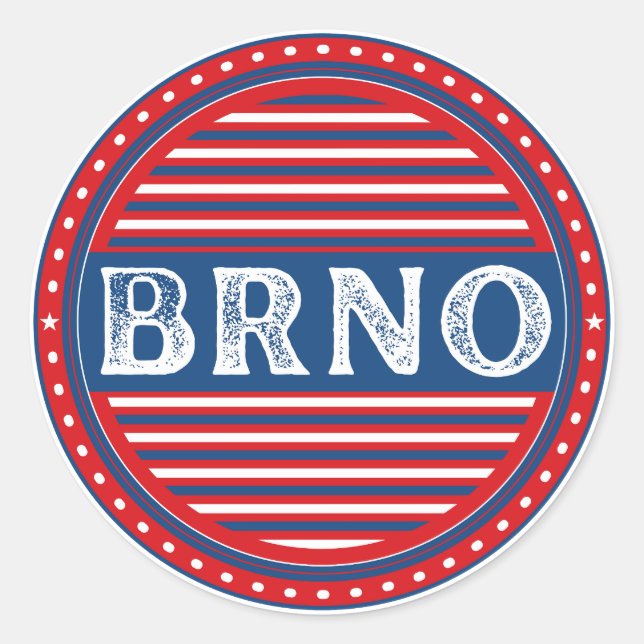 Adesivo Brno City Pride Emblem – Czech Identity (Frente)