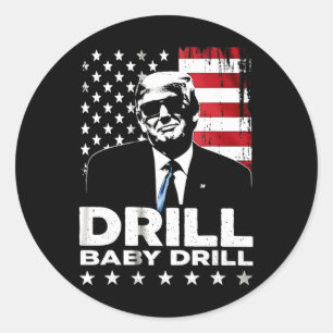 Adesivo Broca Por Broca Americano 2025 Trump Presidente Ba