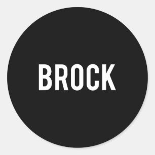 Adesivo Brock - Camiseta de Presente para Fã de Nome Diver
