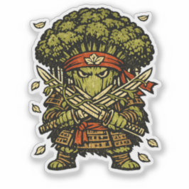 Adesivo Brócolis Bushido — Protetor da Floresta