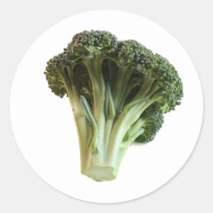 Adesivo Brócolis Verde Convida uma Salada em uma Rodada C