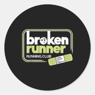 Adesivo Broken Runner Runner Club Transformando Atrasos Em