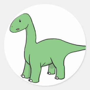 Adesivo Brontosaurus verde bonito