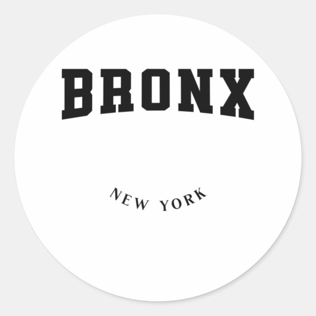 Adesivo Bronx New York Black (Frente)