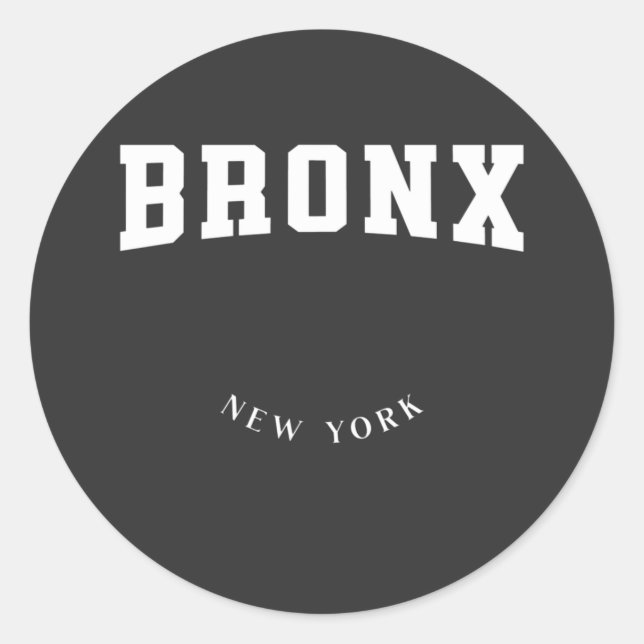 Adesivo Bronx New York White (Frente)