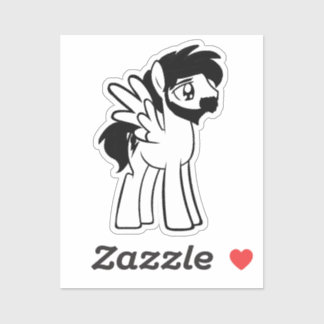 Adesivo Brony com asas 2x2