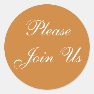 Adesivo Bronze de Convite Personalizável