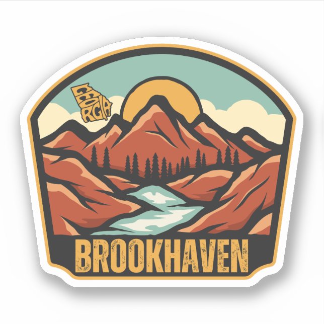 Adesivo Brookhaven, Geórgia (Frente)