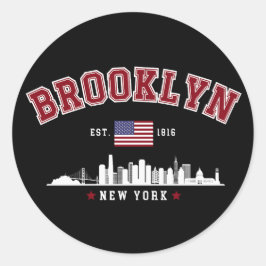 Adesivo Brooklyn Ney York Est 1816