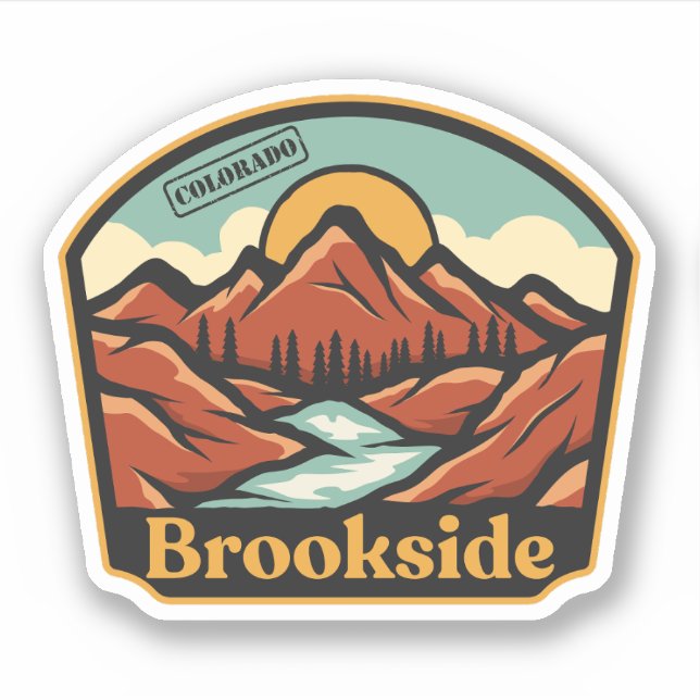 Adesivo Brookside, Colorado (Frente)