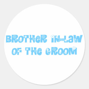 Adesivo Brother In-Law do Groom
