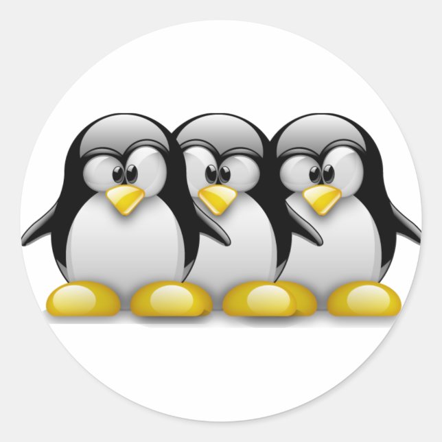 ADESIVO BROTHERS TUX LINUX (Frente)