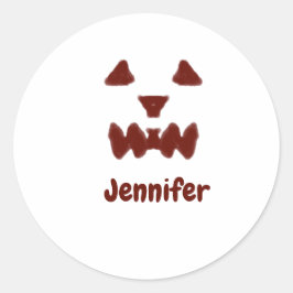 Adesivo Brown Halloween assustador queda rosto acrescentar