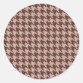Adesivo Brown Houndstooth Preppy Classic Pattern