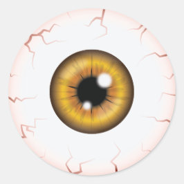 Adesivo Brown Iris Eyeball Assustador Olho De Halloween De