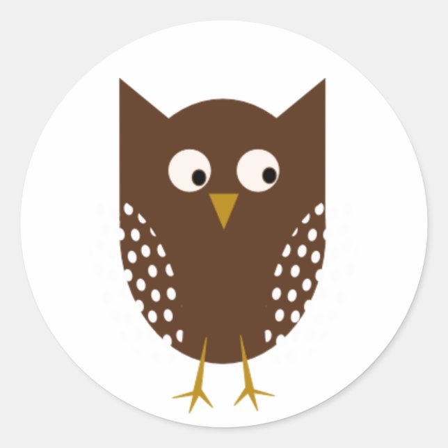 Adesivo Brown Owl Sticker (Frente)