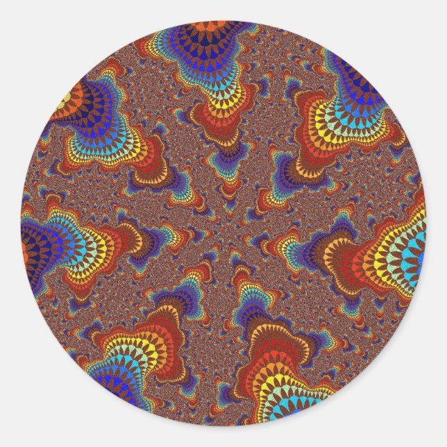 Adesivo Brown Rainbow Starburst (Frente)