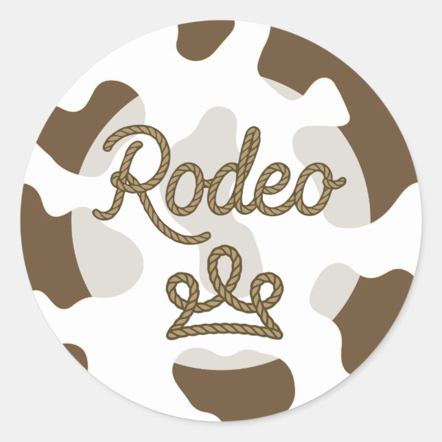Adesivo Brown Rodeo Princess Country Western Tiara Crown (Frente)