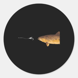 Adesivo Brown Trout Pesca Gancho Pescador Anglas Homens Mu