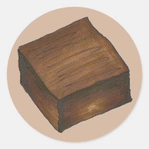 Adesivo Brownie Assar vende chocolate cozido