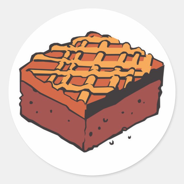 Adesivo brownie de chocolate (Frente)