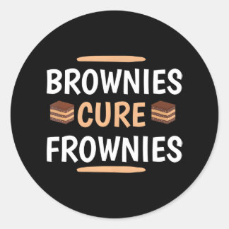 Adesivo Brownies Engraçados Curam Cupcakes de Frownies