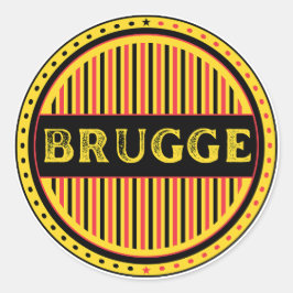 Adesivo Bruges City Pride Emblem – Belgian Identity