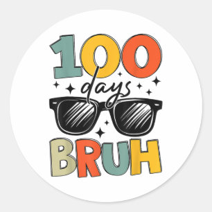 Adesivo Bruh 100 Dias De Escola 100º Dia De Escola
