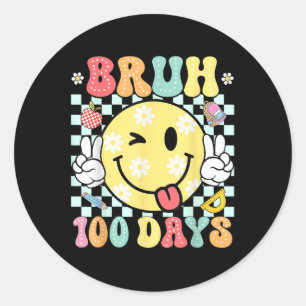 Adesivo Bruh 100 Dias De Escola 100º Dia De Sorriso Escola