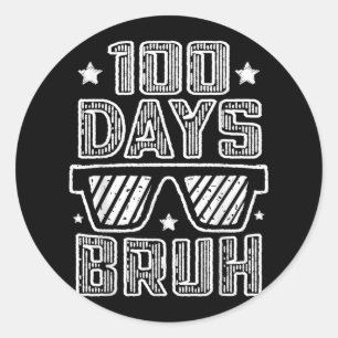 Adesivo Bruh 100 Dias De Escola 100º Dia Do Pulmão Escolar