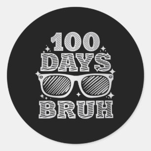Adesivo Bruh 100 Dias De Escola 100º Dia Do Pulmão Escolar
