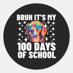 Adesivo Bruh 100 Dias De Escola 100º Dia Do Pulmão Escolar