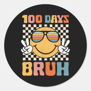 Adesivo Bruh 100 Dias De Meninos Escolares Adolescentes 10