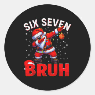 Adesivo Bruh 67 Dabbing Papai Noel Piada Meme Seis Sete Na